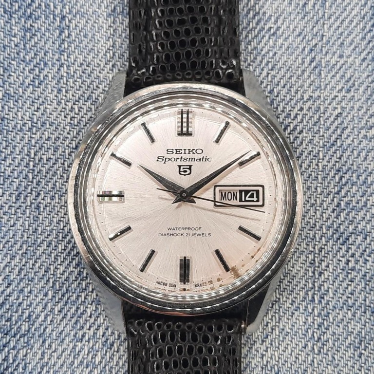 Seiko sportsmatic sales diashock 21 jewels
