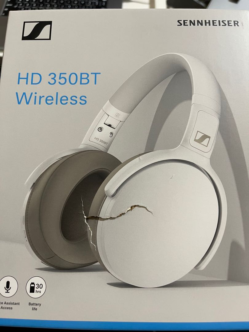 Sennheiser HD350BT Wireless - White, Audio, Headphones \u0026 Headsets on  Carousell