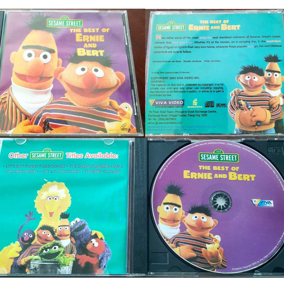 Sesame Street The Best of Ernie and Bert, Hobbies & Toys, Music & Media,  CDs & DVDs on Carousell