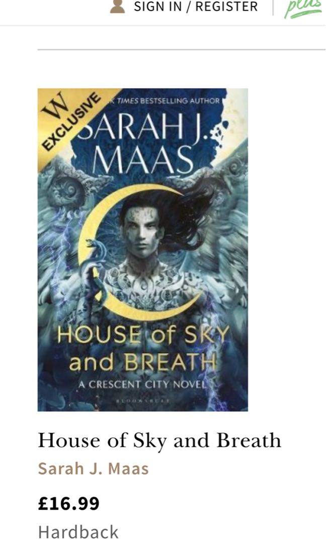Signed Sarah J. Maas House of Sky and Breath, Hobbies & Toys, Books