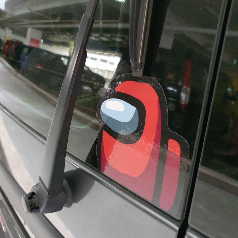 Sus Among Us Peeking Sticker Decal - Big Removable Sticker and ...