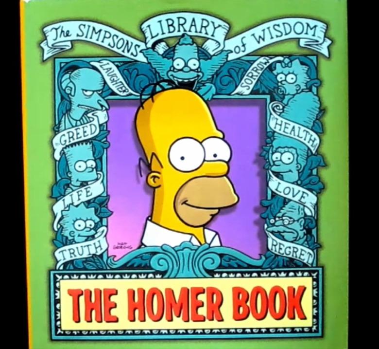 The Simpsons Library of Wisdom The Homer Book Hardbound, Hobbies & Toys ...