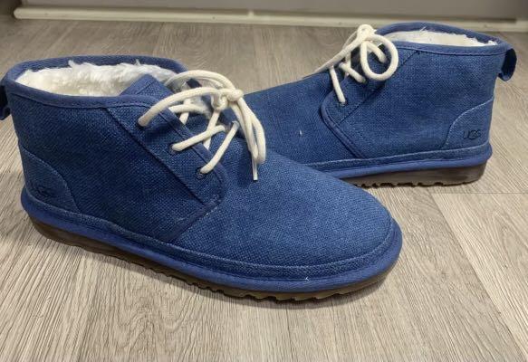 Navy blue and top white neumel uggs