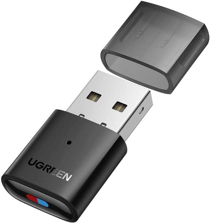 UGREEN Bluetooth Transmitter USB 5.0 Bluetooth Adapter Wireless Bluetooth Dongle Low Latency Compatible with PS5 PS4 PS4 Pro PS3 Switch AirPods Pro Bose QC Sony 1000XM3 Jabra Elite for TV Mode Compute...