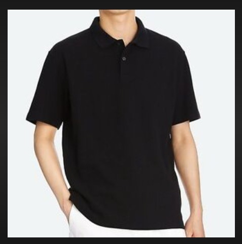 Uniqlo black polo online