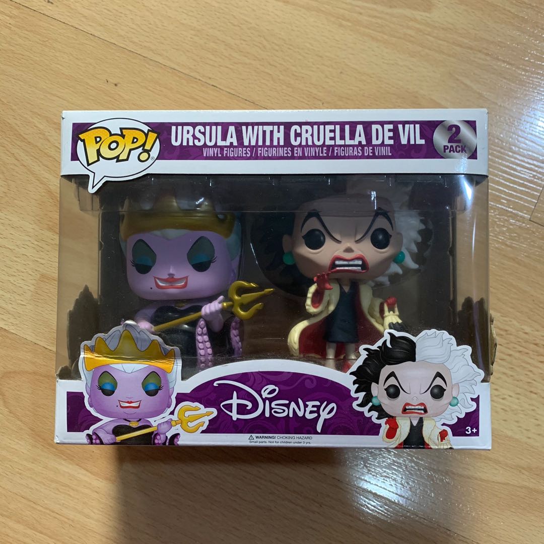 Ursula and Cruella Disney Funko Pop 