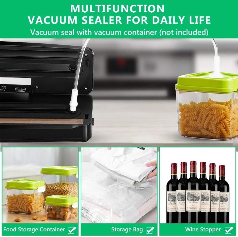 Vacuum Sealer Machine, Slaouwo Automatic Vacuum Packing Machine, Compact Food Sealer for Food