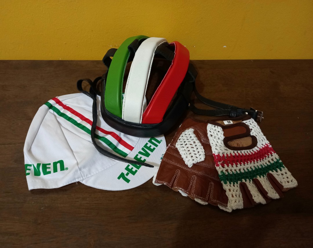 Old school cycling helmet shop