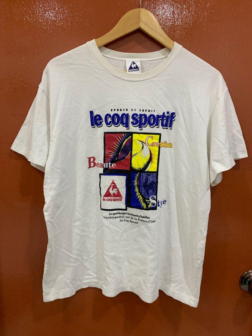 Vintage Le Coq Sportif Tshirt Men s Fashion Tops Sets Tshirts