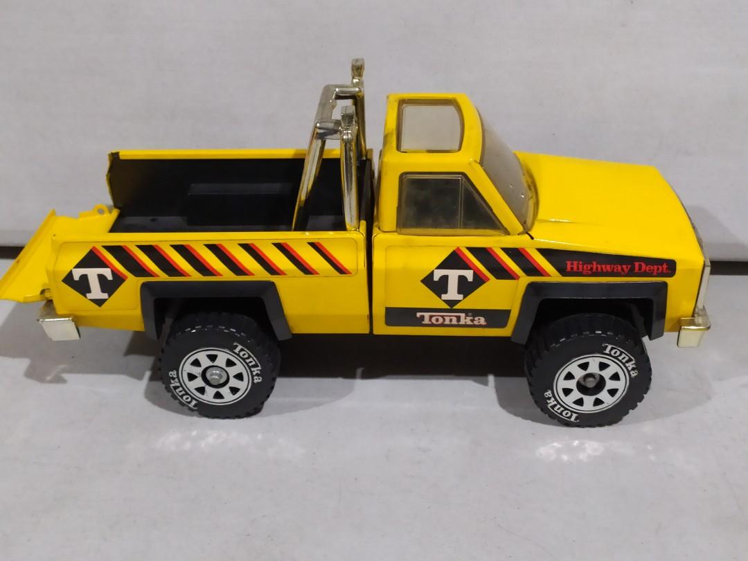 Vintage TONKA pick up truck + trailer & bulldozer, Hobbies & Toys, Toys