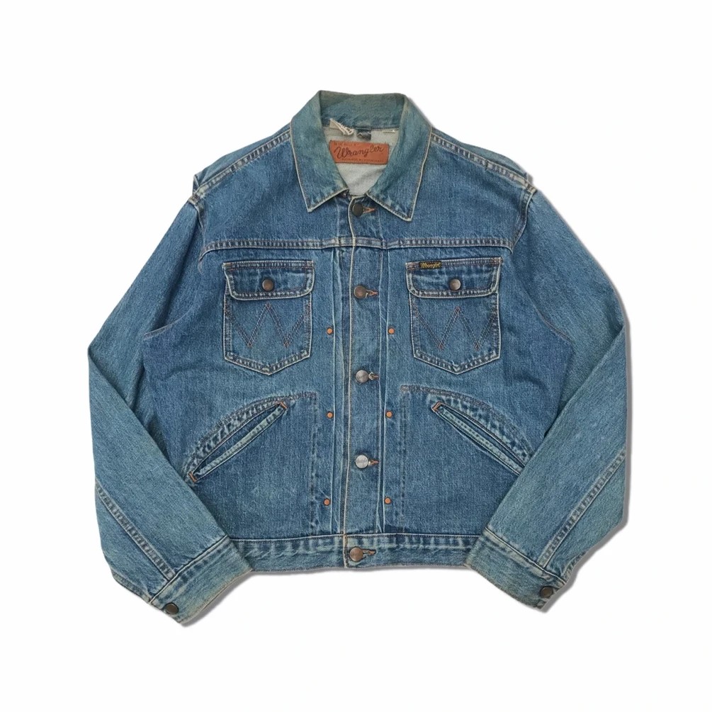 Vintage Wrangler Western Denim Jacket Lot 111 MJ, Men's Fashion, Coats ...
