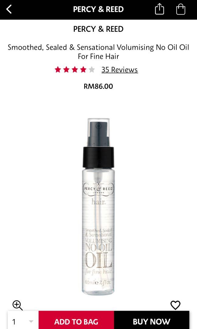 Volumising Hair Serum Percy & Reed London, Beauty & Personal Care, Hair