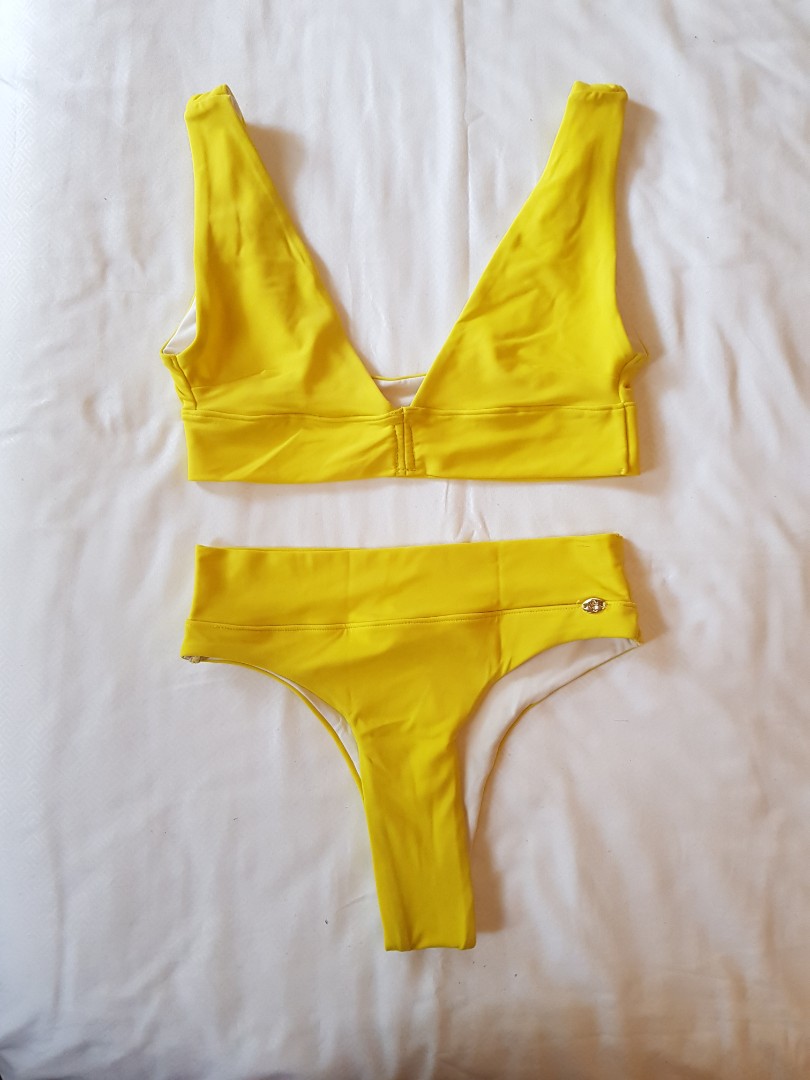 Kauai Neon Ladies Swimwear high cut