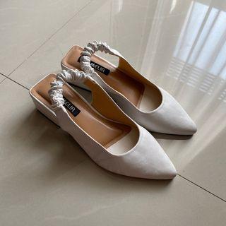 White Platform Heels 5 cm