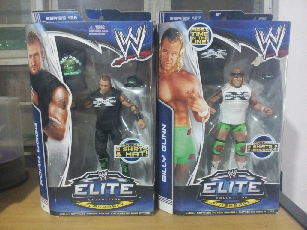 WWE Elite New Age Outlaws Road Dogg and Billy Gunn Hobbies