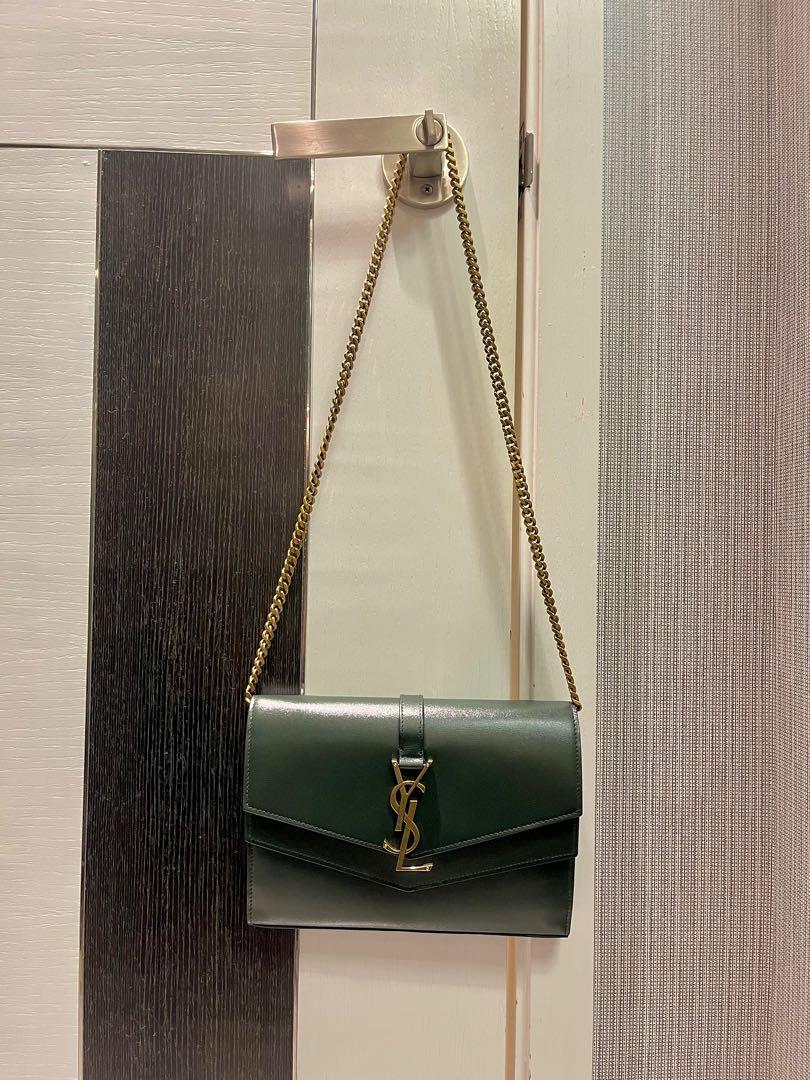 YSL C.Wall (153Y) Mono Oliver / Dark Green, 名牌, 手袋及銀包 Carousell