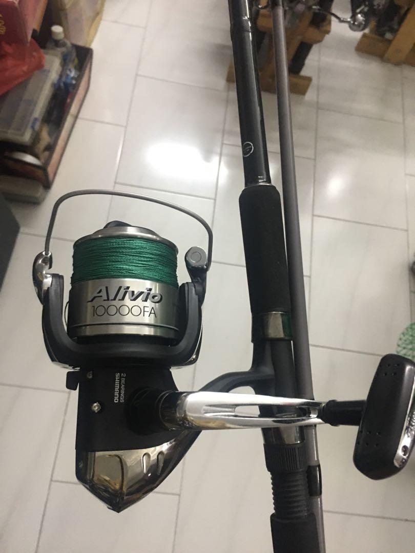 10 Ft Shimano Rod And Shimano Alivio Reel Sports Equipment Fishing On Carousell