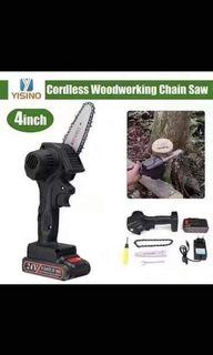 24V Chainsaw Electric Pruning saw Rechargeable Lithium Battery Mini