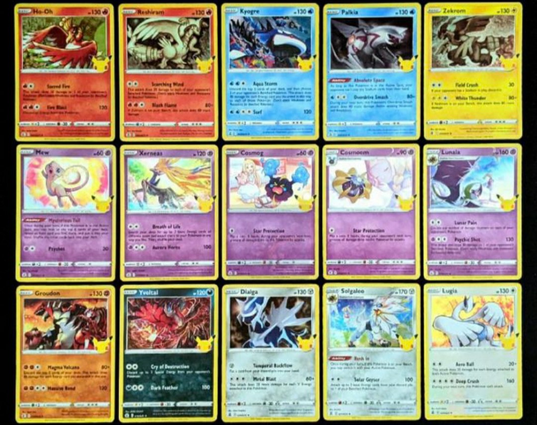 25 celebration rare cards Pokemon card, Hobbies & Toys, Toys & Games on  Carousell