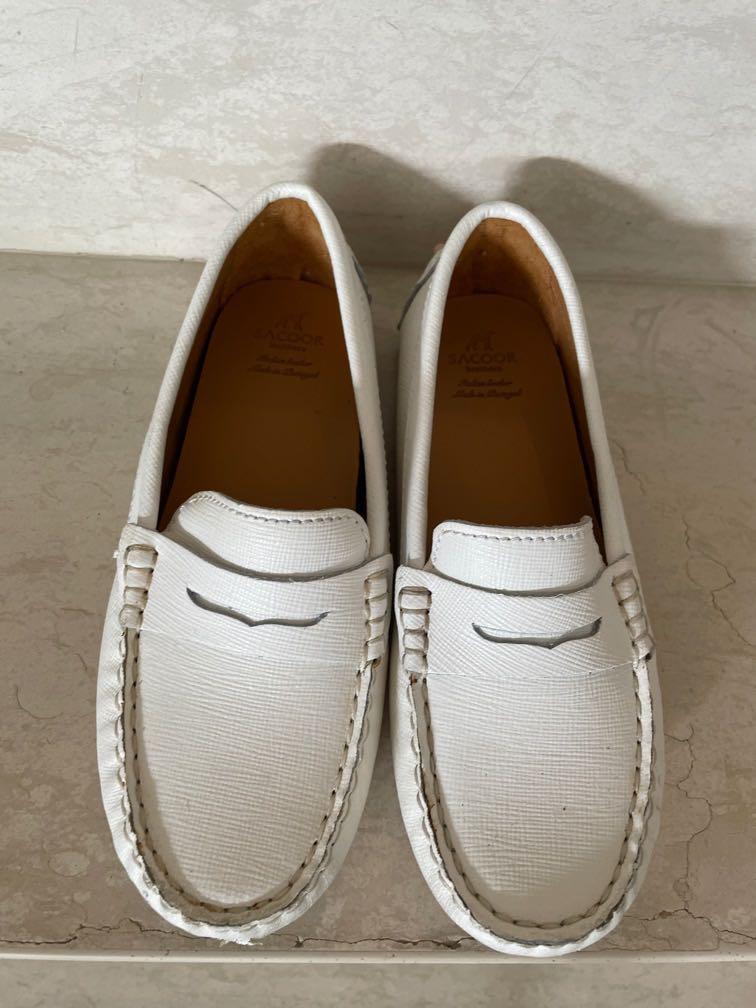 Pink shop spiked loafers