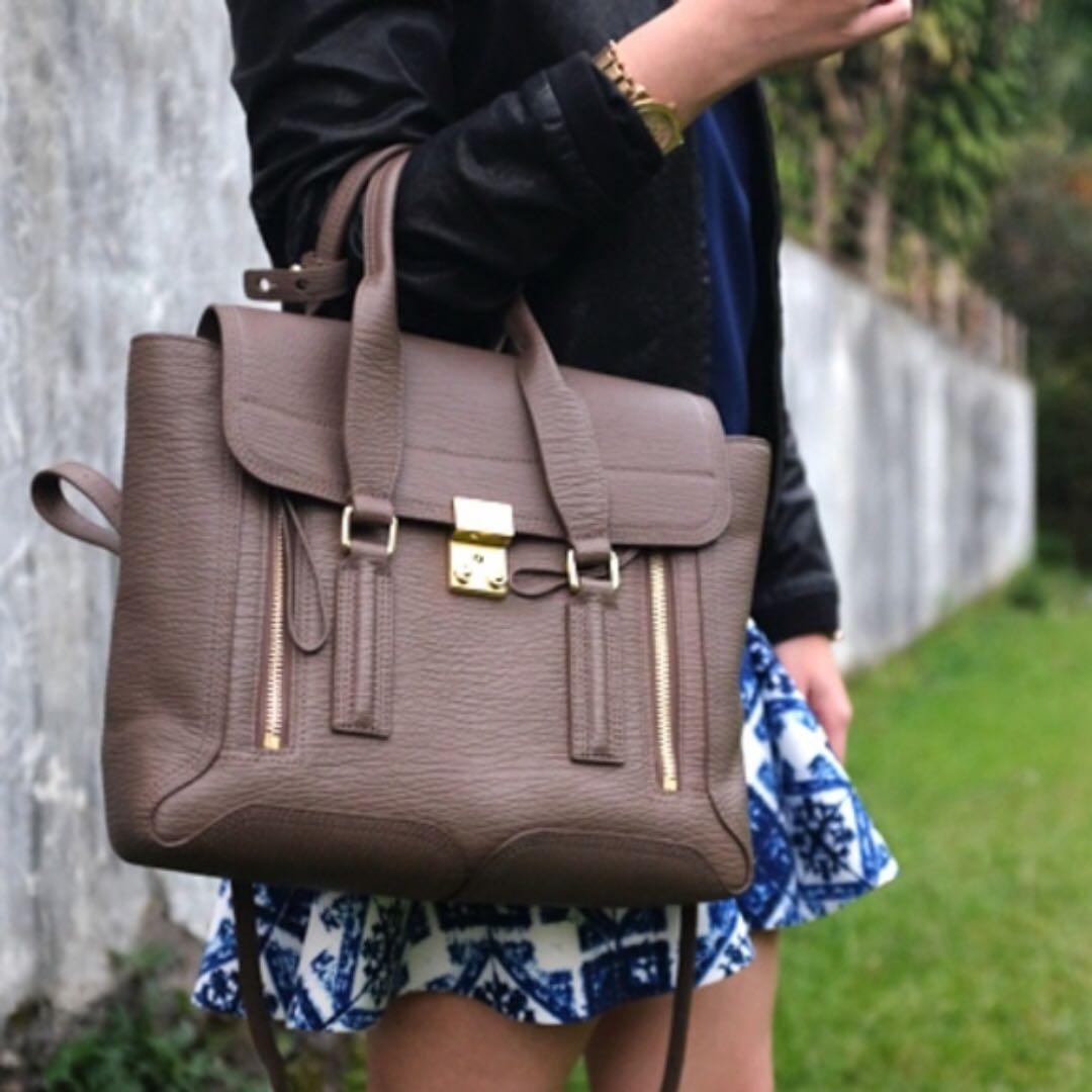 3.1 PHILLIP LIM PASHLI MEDIUM SATCHEL IN TAUPE Luxury Bags Wallets on Carousell