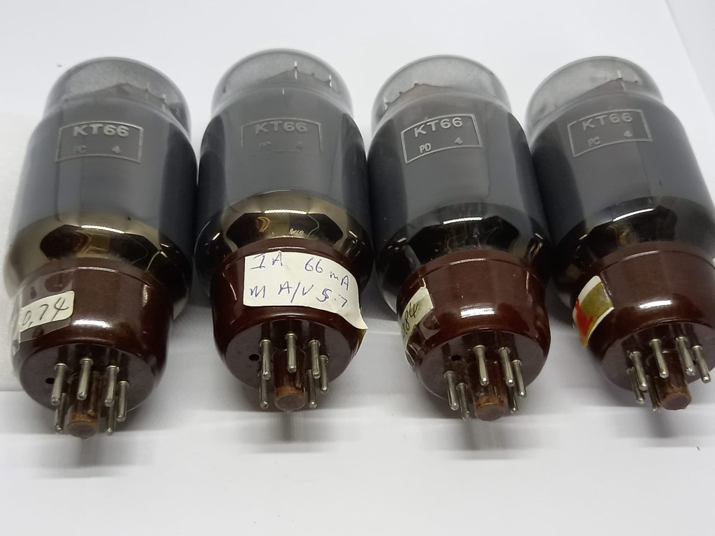 英國GEC KT66 真空管(膽) - 4 隻(Matched)，石墨黑屏, 音響器材