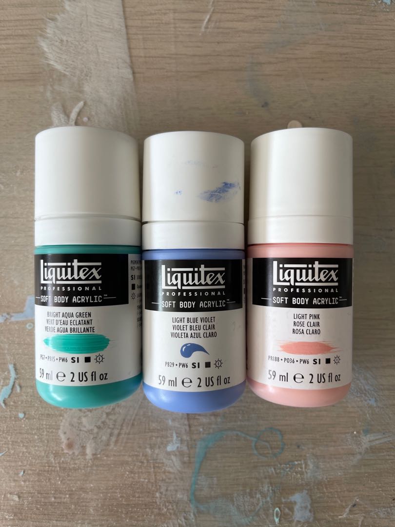 Acrylic paint (Liquitex and Daler Rowney), Hobbies & Toys, Stationery & Craft, Craft Supplies