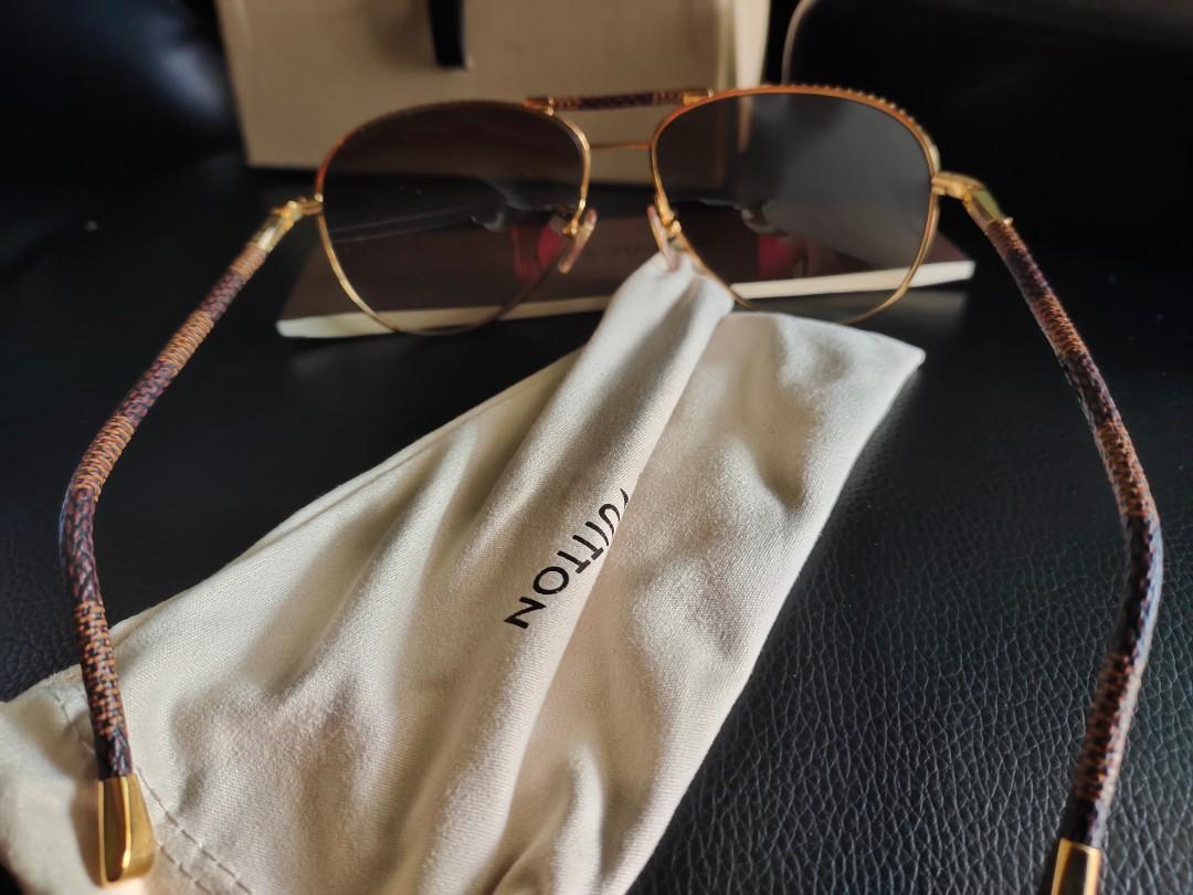 Louis Vuitton Mens Sunglasses, Gold, * Inventory Confirmation Required