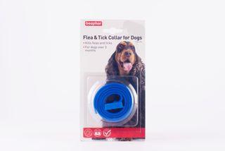 Baephar Flea & Tick Collar for Dogs (blue, red, & black)