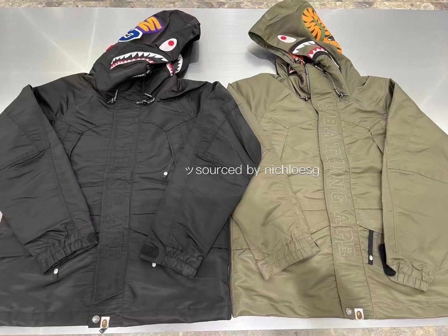 Bape shark snowboard jacket store