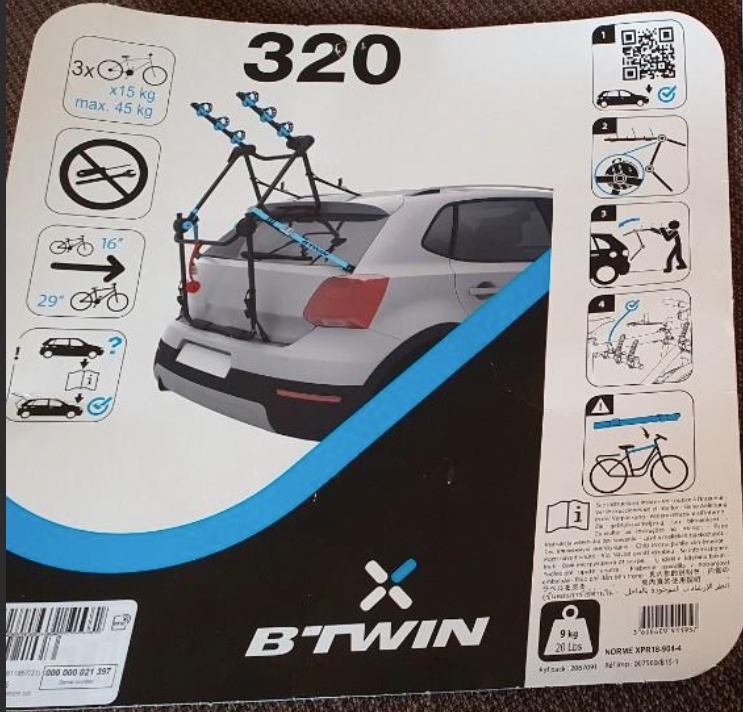 Btwin 320 bike rack clearance