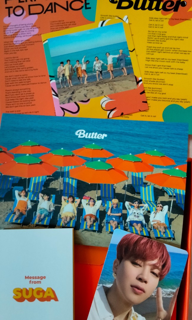 BTS Butter album Peaches version with Jimin PC, Hobbies & Toys