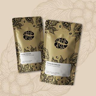 Bundle-of-2 Bags of  Robusta Coffee - 250g Each (Whole Coffee Beans/Ground)