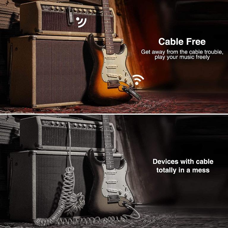 [C2157] LEKATO 70 Channels Guitar Wireless System 3 ms Low Latency