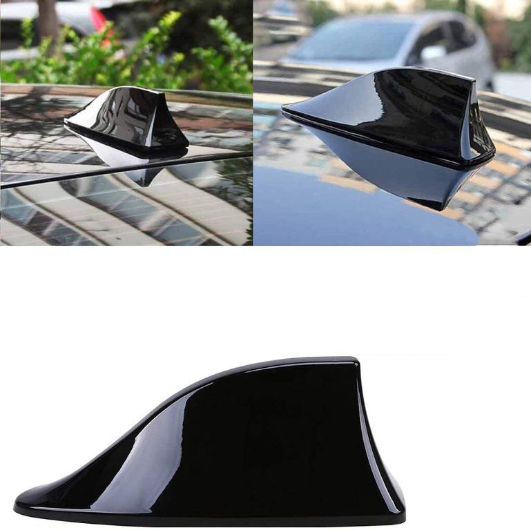 Car Antenna Shark Fin,AM FM Radio Signal Aerial for Compass Cherokee  Latitude Auto SUV Truck Van,Super Functional, with Adhesive Tape Base  (Black), Car Accessories, Accessories on Carousell