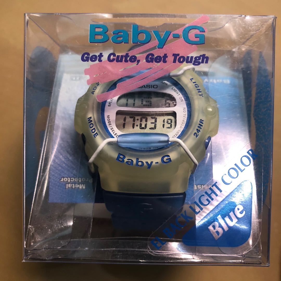 全新箱說全Casio Baby-G BG-200-2T 1517-BG, 男裝, 手錶及配件, 手錶