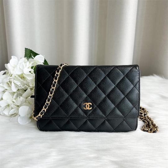 Chanel Classic WOC in Black Caviar GHW, Luxury, Bags & Wallets on Carousell