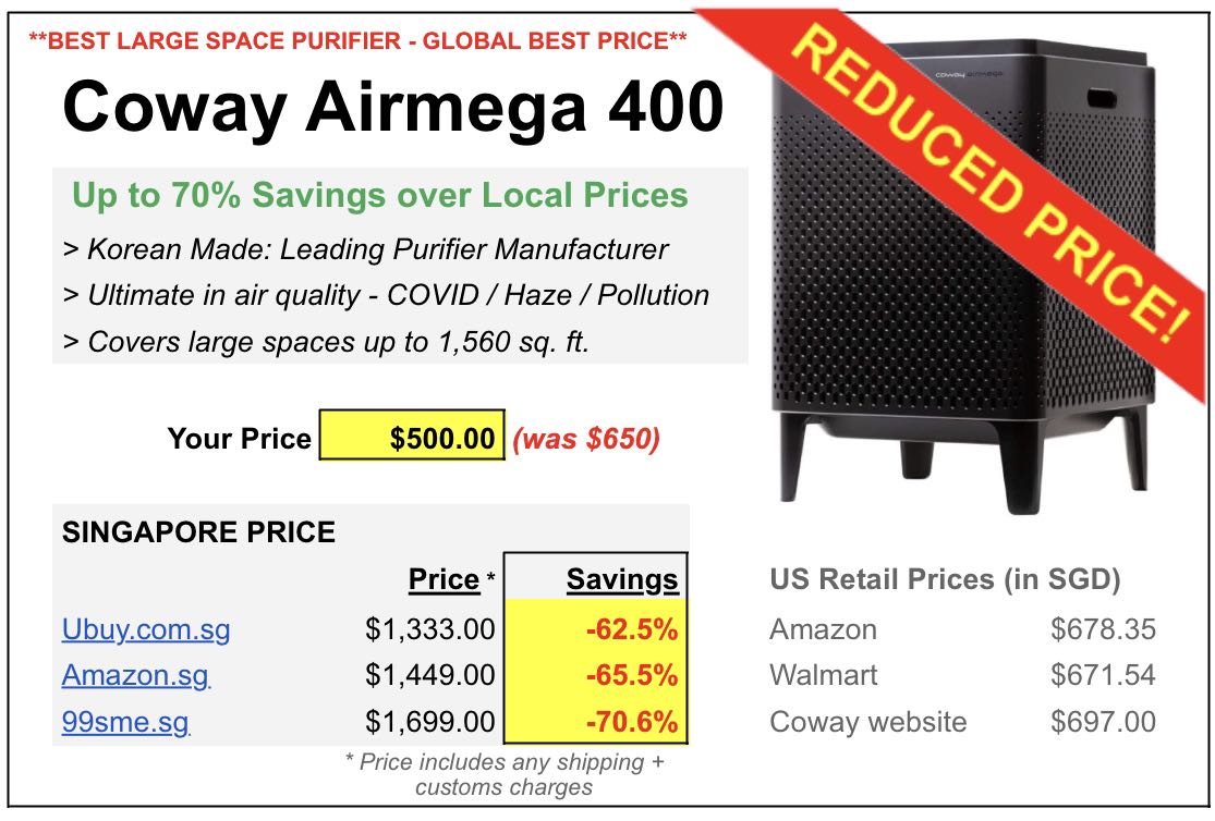 Coway air online mega 400