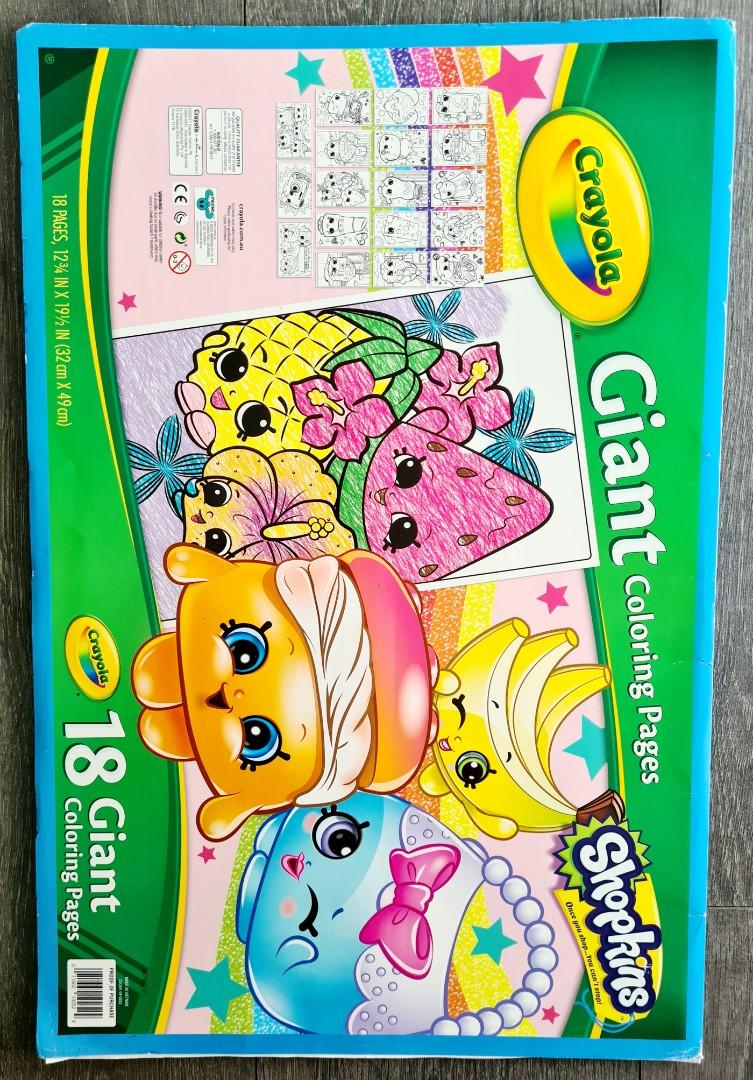 Crayola Shopkins Giant Colouring Pages, Hobbies & Toys, Books ...