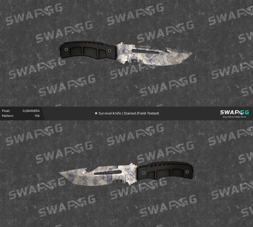 CSGO Survival Knife Stained, Video Gaming, Video Games, Others on Carousell