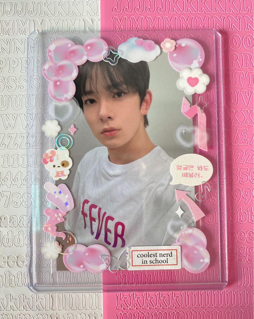 decorated deco toploaders pc photocard kpop astro nct wayv exo bts sf9