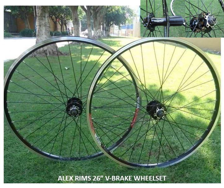 26 v outlet brake wheelset