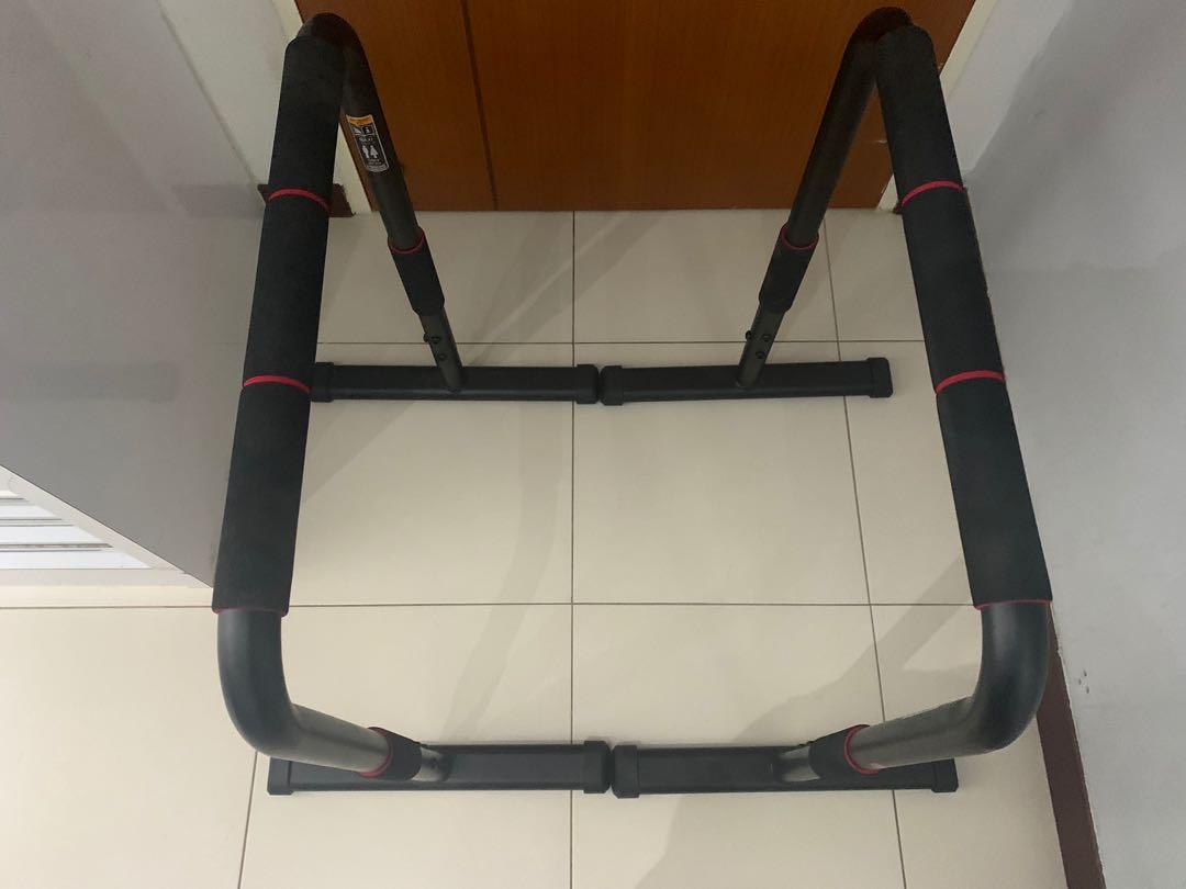 Equalizer / Dip Bars (Category: Cardio & Fitness Machines) located in Singapore. Submitted by horhee23 (Listing ID 1124020044, Image 2). Description: Decathlon Dip Bar Original Price $80 Lightly used for 1 year Meet up at @ Punggol or delivery (fees apply) Letting go because not using anymore .