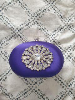 Forever new purple clutch