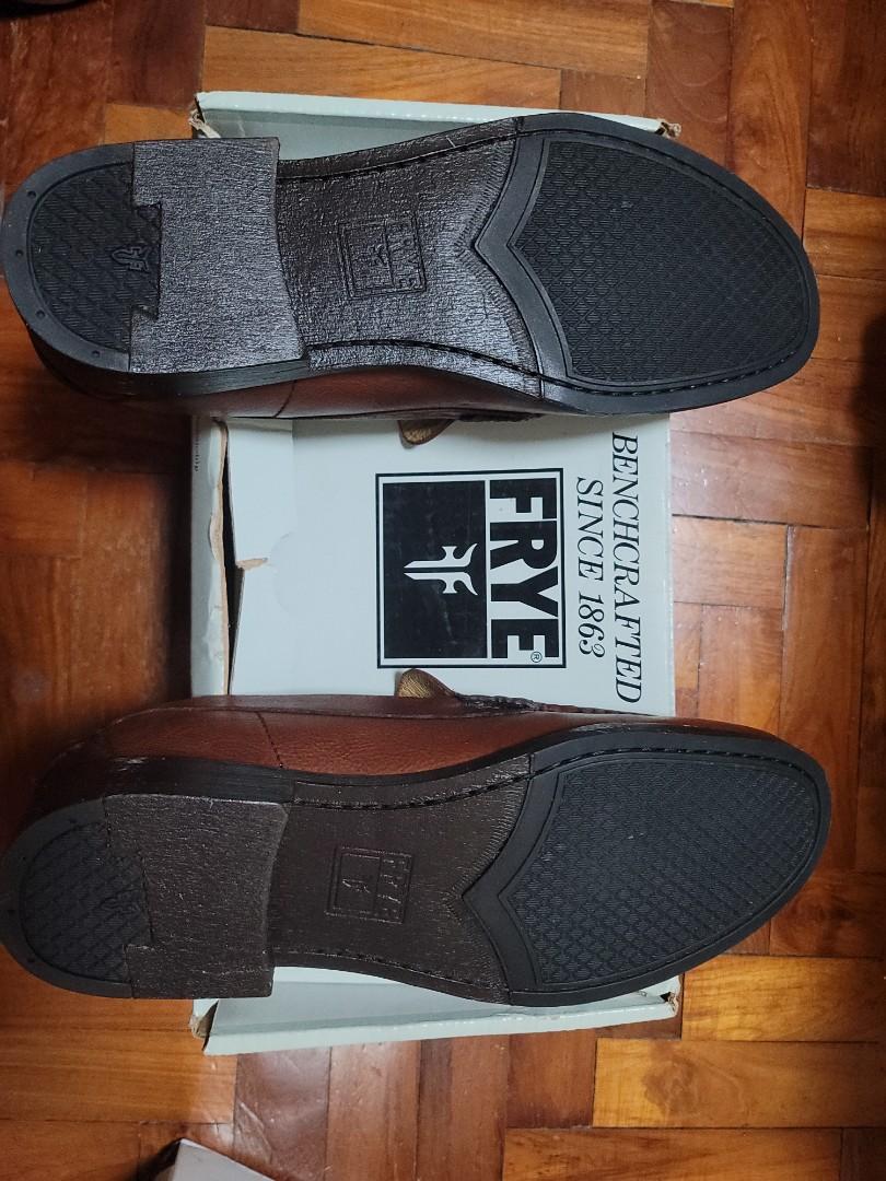 Frye leather slip ons online