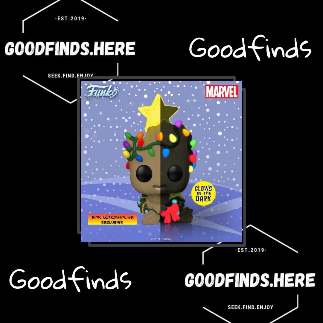 Funko Marvel Holiday Groot GITD Box Warehouse Exclusive Preorder