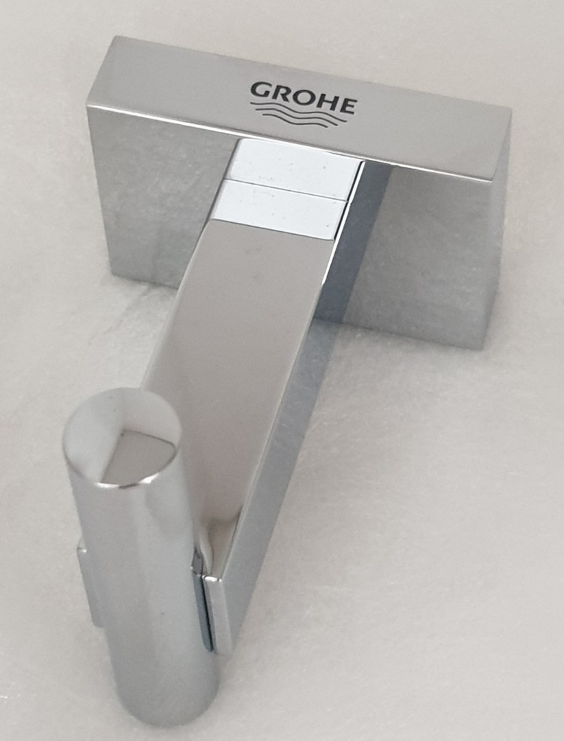 Grohe Essential Cube Robe Hook, Furniture & Home Living, Bathroom ...