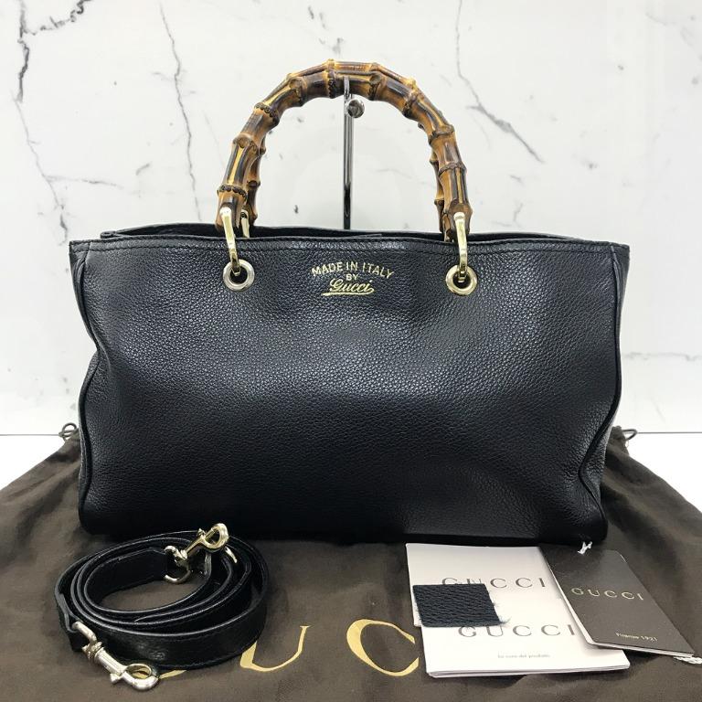 GUCCI 323660 Bamboo 2 WAY LEATHER BAG 217021511