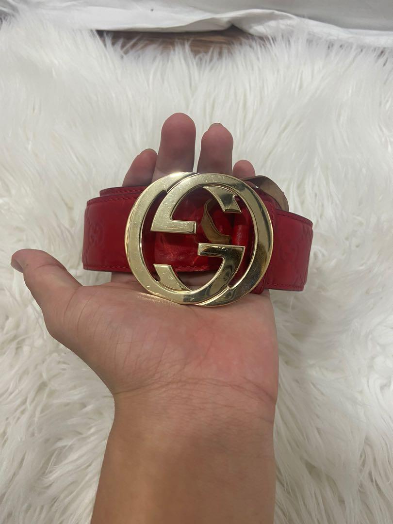 Gucci Belt red gold Men s Fashion Watches Accessories Belts