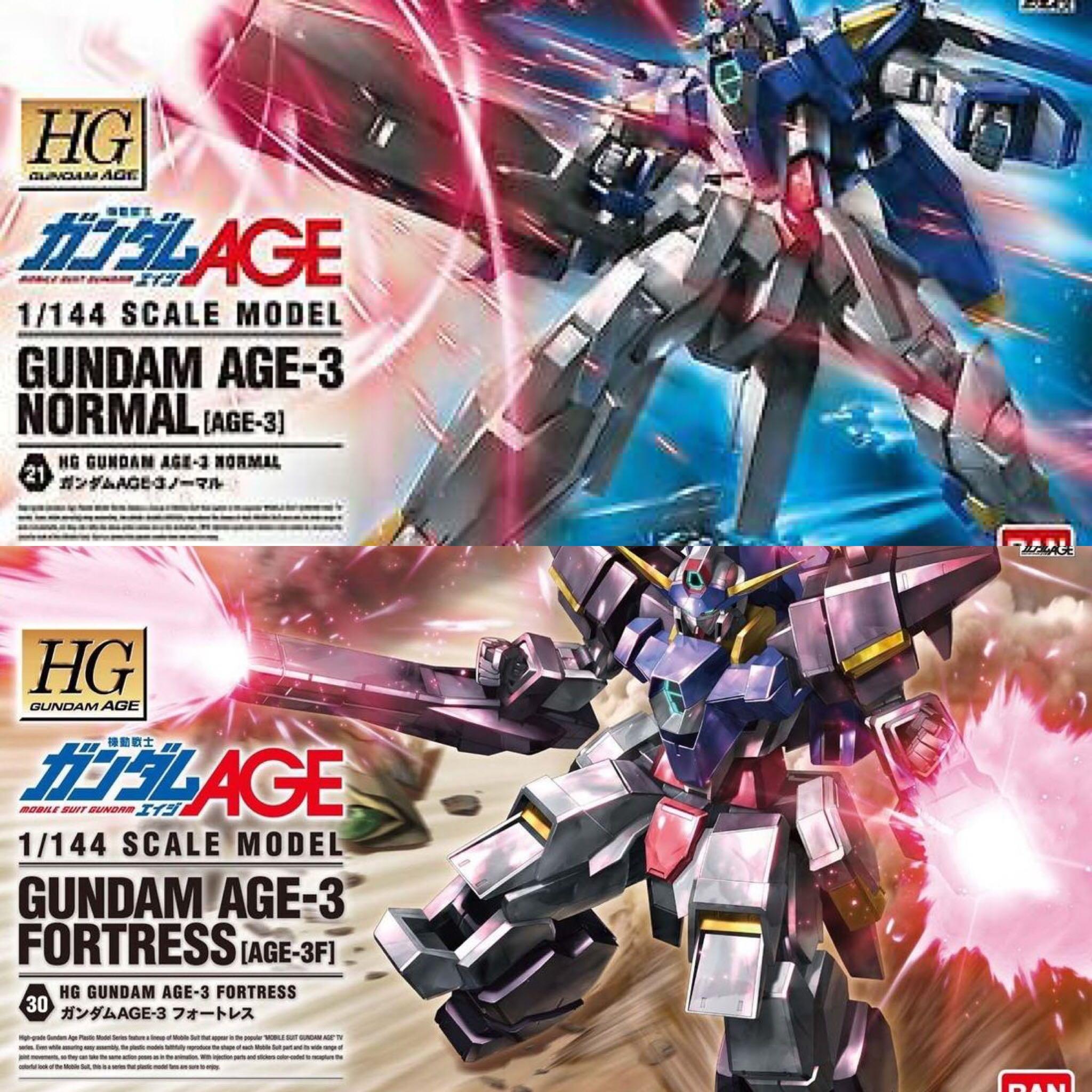 Gundam AGE series Gundam neon decal 高達Age 系列螢光高達水貼, 興趣及遊戲, 玩具 & 遊戲類
